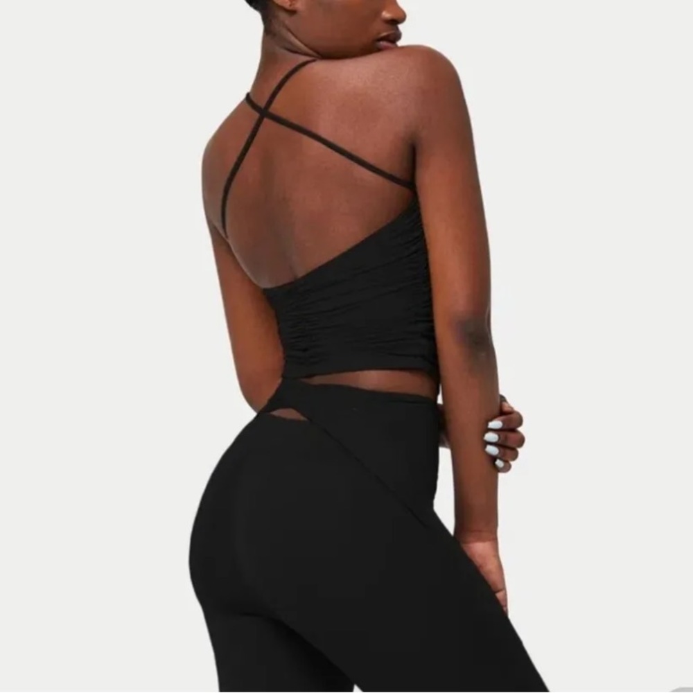 NWT Halara Ruched Criss Cross Tank